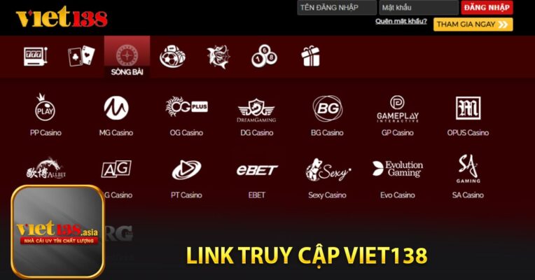 Link truy cập nhà cái Viet138 mới nhất cho bet thủ